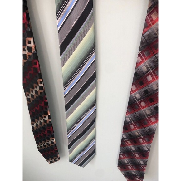 Alexander Julian Colours Tie Lot Bundle Red Green - Picture 2 of 4